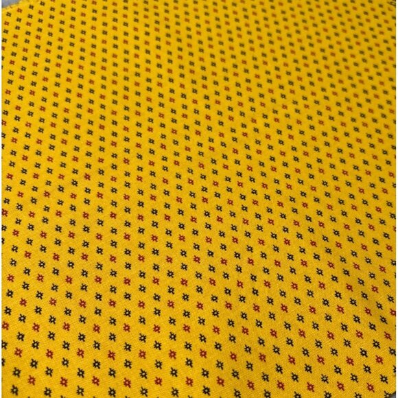 Reflections of an Era Past Yellow Cotton Fabric 10" x 39" by Paula Barnes for Ma - Picture 1 of 5